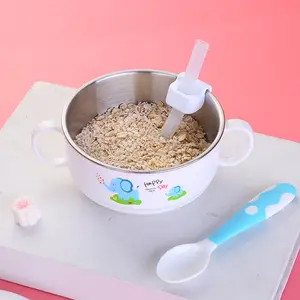 Yeni tasarım gıda takviyesi araçları çevre dostu BPA ücretsiz 100% gıda sınıfı silikon bebek saman emme kasesi
