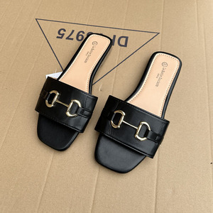 Sandalias planas hechas a mano de verano para mujer, zapatos de moda para mujer, zapatos deslizantes informales con placa deslizante para mujer - Product Image 3