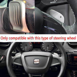 Palette de changement de vitesse pour Seat Ibiza 6J Cupra FR Bocanegra Cupster <span class=keywords><strong>Concept</strong></span> <span class=keywords><strong>Car</strong></span>, palettes de volant extensibles, autocollants DSG, style automobile - Product Image 2