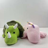 Poupée rose verte peluche dinosaure pondérée coton dessin animé dinosaure jouets en peluche pondérés