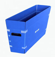 Usine Réutilisable Vente Chaude En Gros Déchets En Plastique Ondulé Pliable Creux Pp Bacs De Recyclage