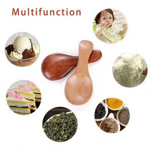 Mini cuillères en bois naturel de haute qualité-cuillères à thé miroir/miel/café/<span class=keywords><strong>sel</strong></span>/sucre Gadget de cuisine - Product Image 5