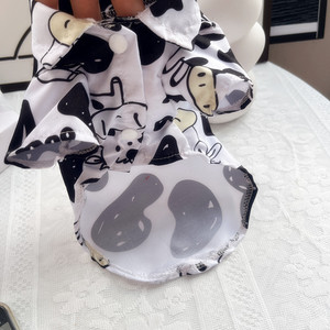 Chemise à imprimé vache pour animaux de compagnie, vêtements d'été légers pour petits et moyens chiens, chats, Teddy Schnauzer, Bichon Frise - Product Image 1
