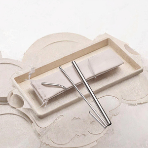 Eco-friendly Reusable 304 Stainless Steel Drinkware Accessories Customized Free Sample Set Drinking <b>Straws</b> Logo Bar Accessories - Product Image 2