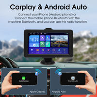 Système de navigation automobile portable universel 7 pouces IPS tactile Android GPS CarPlay Bluetooth WIFI FM Cartes gratuites Lecteur MP5