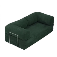 Muebles de Salón Plegables de Diseño Retro, Sofá Cama Convertible de Dos y Tres Plazas, Sofá Relajante Comprimido