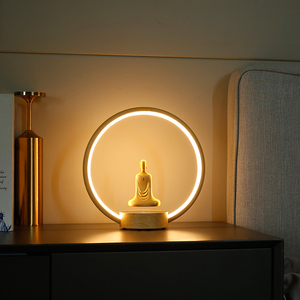 โคมไฟตั้งโต๊ะลอยได้แบบแม่เหล็ก LED สไตล์นอร์ดิก โมเดิร์น มินิมอล สำหรับห้องนอน ห้องนั่งเล่น เหมาะสำหรับการทำสมาธิโยคะ - Product Image 4