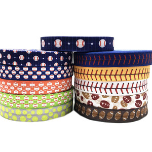 <span class=keywords><strong>Cinta</strong></span> elástica con estampado de balón de fútbol, pelota de <span class=keywords><strong>tenis</strong></span> y Softball de 100 yardas, <span class=keywords><strong>cinta</strong></span> deportiva de Golf, accesorios para el cabello DIY - Product Image 1