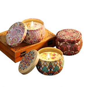 Vela aromática transfronteriza sin humo de flores secas, de cera de soja mezclada, en forma de copa, eliminador de olores, de larga duración para dormitorio - Product Image 1