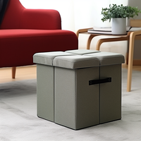 B2 Bailey personnalisé rangement pliant pouf banquette pliable pouf Sherpa stockage Pouf chaise siège escabeau tabouret boîte