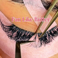 EMEDA Fournitures individuelles pour extensions de cils, Volume personnalisé, Cils en cachemire noir mat, Plateau d'extensions de cils en vison velours en gros