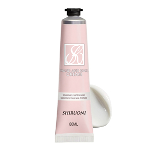 Crème pour les mains avec logo personnalisé Nourrit les peaux très sèches Crème pour les mains Sakura au beurre de karité et à l'extrait de rose vegan, non collante - Product Image 1