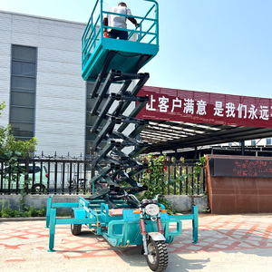 Miễn phí vận chuyển 6M-18M xe máy xe Scissor Lift điện ba bánh Nâng Nền tảng thang máy nhỏ đám mây thang thủy lực di động - Product Image 4