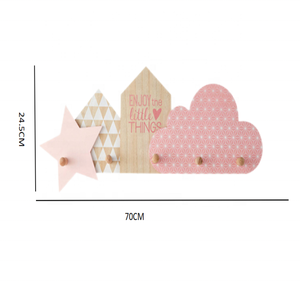 Nuovo Gancio Appendiabiti da Parete di Design Personalizzato in Legno per Cappelli e Vestiti, Decorazione Murale per la <span class=keywords><strong>Casa</strong></span> - Product Image 6