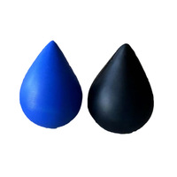 Balle anti-stress en forme de goutte d'eau, en polyuréthane PU résistant aux balles, imprimée en sérigraphie, jouet promotionnel personnalisé