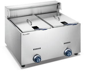 <span class=keywords><strong>Friteuse</strong></span> <span class=keywords><strong>électrique</strong></span> de comptoir commerciale Furnotel 6L à 2 réservoirs, réservoir d'huile facile à retirer - Product Image 3