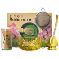 Ensemble de thé en verre avec bec verseur, bol à matcha, design de style japonais de la dynastie Song, résistant à la chaleur, de qualité alimentaire, écologique, avec logo personnalisé