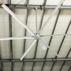 Ventilateur industriel HVLS Keystone 220V/380V électrique PMSM, type ventilation d'usine, 7,3 m (24 pi), 6 pales, faible bruit, grandes pales en aluminium - Product Image 2
