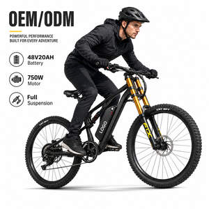 Bicicleta Eléctrica de Montaña de 750W, 27.5 Pulgadas, 48V 20Ah, 80km de Autonomía, Cuadro de Aleación de Aluminio, Logotipo Personalizado para Entusiastas de la Montaña - Product Image 1