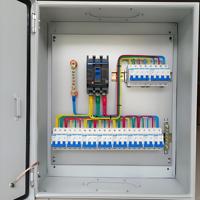 Tableau de distribution d'énergie triphasé pour éclairage, avec disjoncteurs MCCB et MCB, boîtier électrique mixte 12 voies, pour usine, bureau, entrepôt