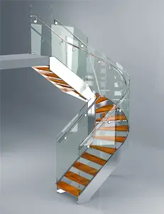 Real Villa DIY Spiral Staircase Space Saver Stairs Prices For Small Space