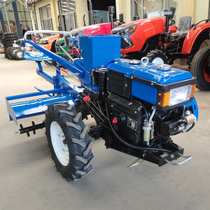 Walk Behind <b>Mini</b> <b>Hand</b> Power Tiller Cultivators 2WD Tractor 8hp Walking Two Wheel <b>Mini</b> Farm Tractors - Product Image 2