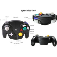 Control de Juego Inalámbrico de 2.4GHz para GameCube NGC, Mando para Nintendo Gamecube con Joystick