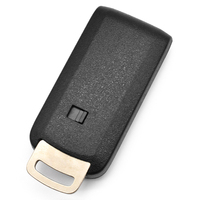 Carcasa Universal de 3 Botones para Llave Inteligente de Coche, Cubierta de Llave sin Cortar, Control Remoto de Entrada sin Llave, Funda para Llave de Coche