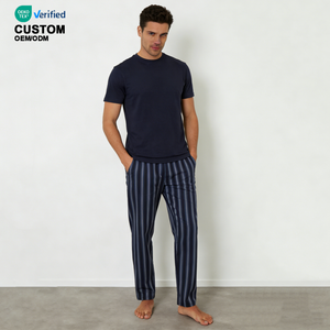 <span class=keywords><strong>Pigiama</strong></span> Casual Comodo da <span class=keywords><strong>Uomo</strong></span> Beefey, Set Traspirante in Bambù per Casa, Due Pezzi, Abbigliamento Comodo e Lusinghiero - Product Image 1