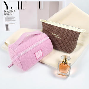 Bolsa de Maquillaje Estética a Medida Diseñador Acolchado de Algodón Natural Orgánico Beauty Cosmético <span class=keywords><strong>Bolsas</strong></span> de Toallas para Mu - Product Image 1