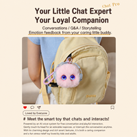 Peluche interactive intelligente personnalisée avec IA et yeux LED expressifs pour cadeau – Vente en gros
