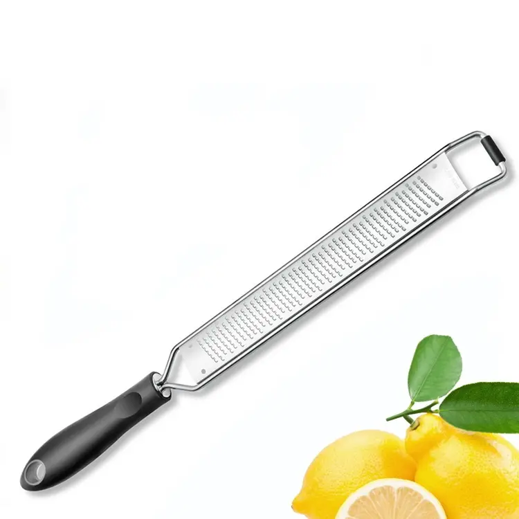 New model manual stainless steel food cheese cutter lemon zester grater with rubber ring
