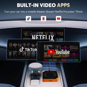 กล่องเชื่อมต่อไร้สาย Android Auto Mirror Link SD 3 in 1 รองรับ CarPlay แบบ AI Box พร้อมอะแดปเตอร์ USB Type C รองรับ WiFi คู่ สำหรับ Car Play พร้อมหน่วยความจำ 2G/4G 16G/32G - Product Image 3