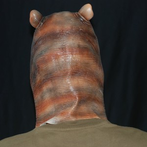 Maschera di Halloween a forma di ippopotamo in lattice per adulti, con occhi stralunati, strana e spaventosa, ideale per cosplay da zombie o fantasma, perfetta per feste a tema casa infestata. - Product Image 5