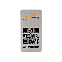 Etiquetas de Identificación de Activos Personalizadas de Metal y Acero Inoxidable con Impresión UV, Código QR y Código de Barras para el Seguimiento de Activos (OEM)