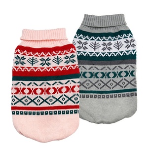 패션 XXXL 사이즈 강아지 크리스마스 스웨터, 눈꽃 다이아몬드 패턴의 우아한 애견 의류 - Product Image 2