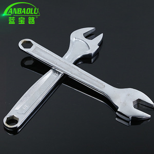 ประแจอเนกประสงค์ Anbaolu แบบหกเหลี่ยม ปากเรียบ เหล็ก 45 เกรดอุตสาหกรรม ชุบสังกะสี - Product Image 1