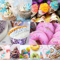 Paillettes de Sucre Décoratives Comestibles pour Gâteaux, Automne Tête de Mickey en Fausse Argile, Noël, Chocolat Enrobé, Fantaisie