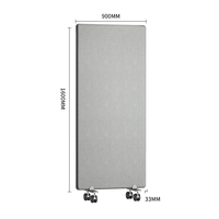 Paravent acoustique autoportant en PET recouvert de tissu, conforme aux normes ASTM C423 et ASTM E84 Classe A, pour l'Europe et l'Amérique