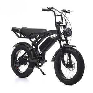 Vélo électrique de montagne à pneus gras tout-terrain avec batterie au lithium <span class=keywords><strong>sans</strong></span> balais en acier à frein à disque moteur de moyeu arrière de 20 pouces - Product Image 1