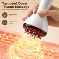 Brosse de massage électrique portable OEM à chauffage rapide pour méridiens, massage par vibration, raclage corporel et sculpture abdominale