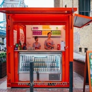 <span class=keywords><strong>Pop</strong></span> up di động mini Container vận chuyển marekting đúc sẵn nhà hàng cửa hàng thức ăn đường phố kiosk container 10ft để bán - Product Image 4