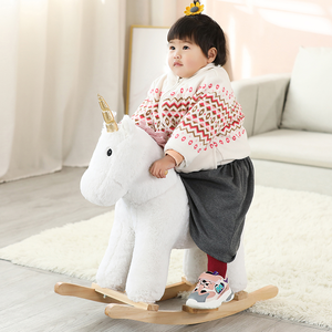 Venta Directa de Fábrica, Caballo Balancín de Peluche Estilo Unicornio - Product Image 4