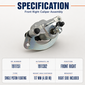 Pinza Freno Anteriore Destra Monopistone in Lega di Alluminio 1911151 1911302 per Polaris Sportsman 550 850 1000 <span class=keywords><strong>Scrambler</strong></span> 850 1000 XP - Product Image 1