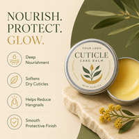 Baume pour cuticules à la camomille, marque privée, nourrit en profondeur, adoucit les cuticules sèches, réduit les peaux mortes, hydrate, fortifie