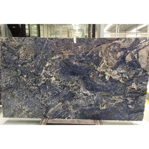 หินแกรนิต UNION STONE รุ่นโมเดิร์น บิ๊กสแล็บ หินธรรมชาติสีน้ำเงินหรูหรา บลูอาซูลบาฮียา กระเบื้องแกรนิตผิวขัดเงา เป็นมิตรกับสิ่งแวดล้อม - Product Image 2
