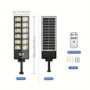 1 pacchetto Super luminoso 504 Led impermeabile giardino esterno luce solare stradale con sensore di movimento - Product Image 2