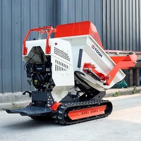 TOSH Kostenloser Versand Mini Crawler Dumper Multifunktion aler Tracked MINI Dumper 500kg Mini Transporter Muldenkipper für den Bau
