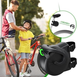 Cuerda de Remolque para Bicicleta, Ajustable, de Metal Negro, Conector para Remolque de Bicicleta para Padres e Hijos - Product Image 3