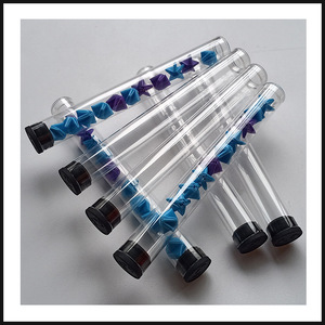Siyah kapaklı şeffaf depolama şeffaf plastik ambalaj tüpleri - Product Image 6